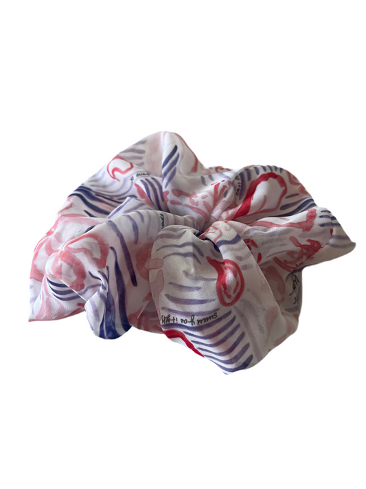 White Waves Scrunchie